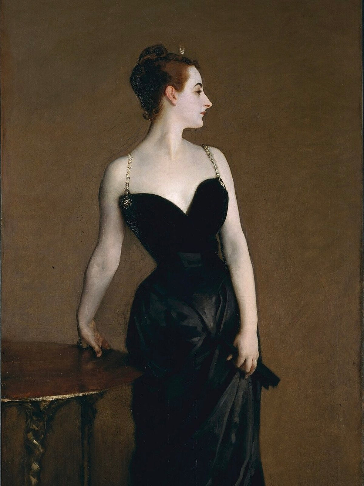 on the woman in black, 1884