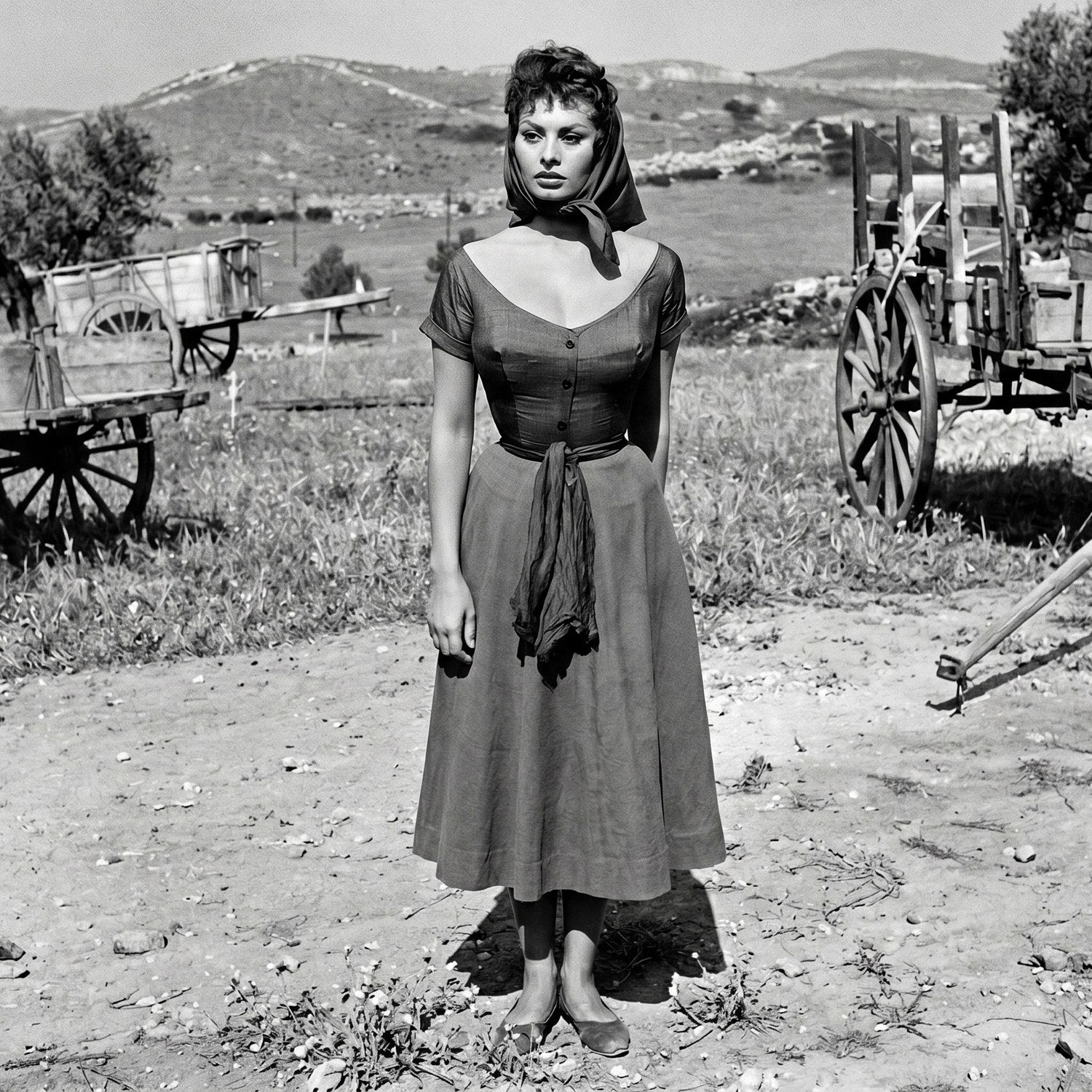 sophia, between takes