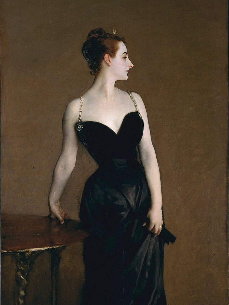 on the woman in black, 1884